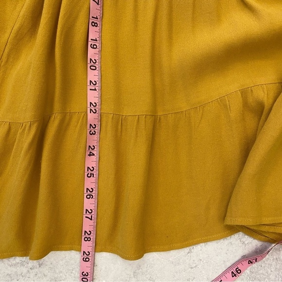⭐️ 2 for $25 • Anthropologie || Maeve Goldie High Neck Tiered Tunic Gold S - Picture 5 of 7
